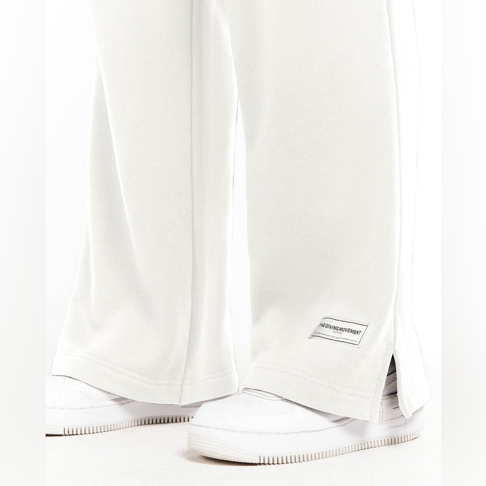 NWT THE GIVING MOVEMENT WIDE 31 INCH ORGANIC COTTON HEAVY BLEND JOGGERS PANTS - Picture 5 of 9